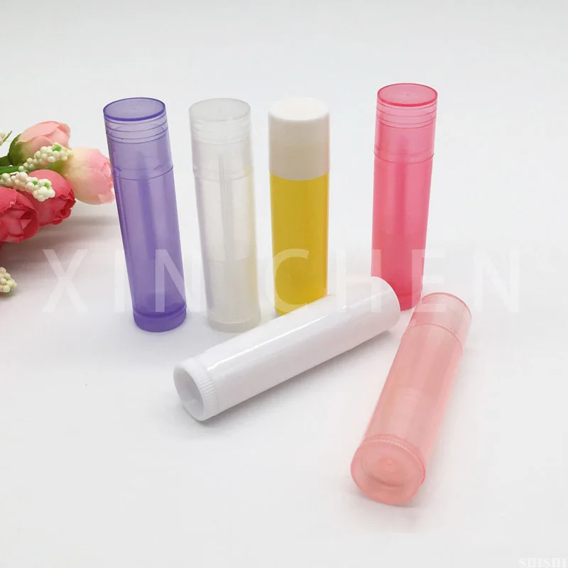 

10 PCS 5ML Lipstick Balm Tubes Transparent Empty Plastic Cosmetic Bottle Lotion Tube DIY Lip Gloss Containers Travel Bulk Pink