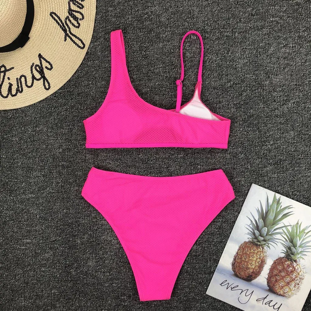 Женский купальник-бикини Kancoold комплект из двух предметов пляжный костюм с пуш-ап