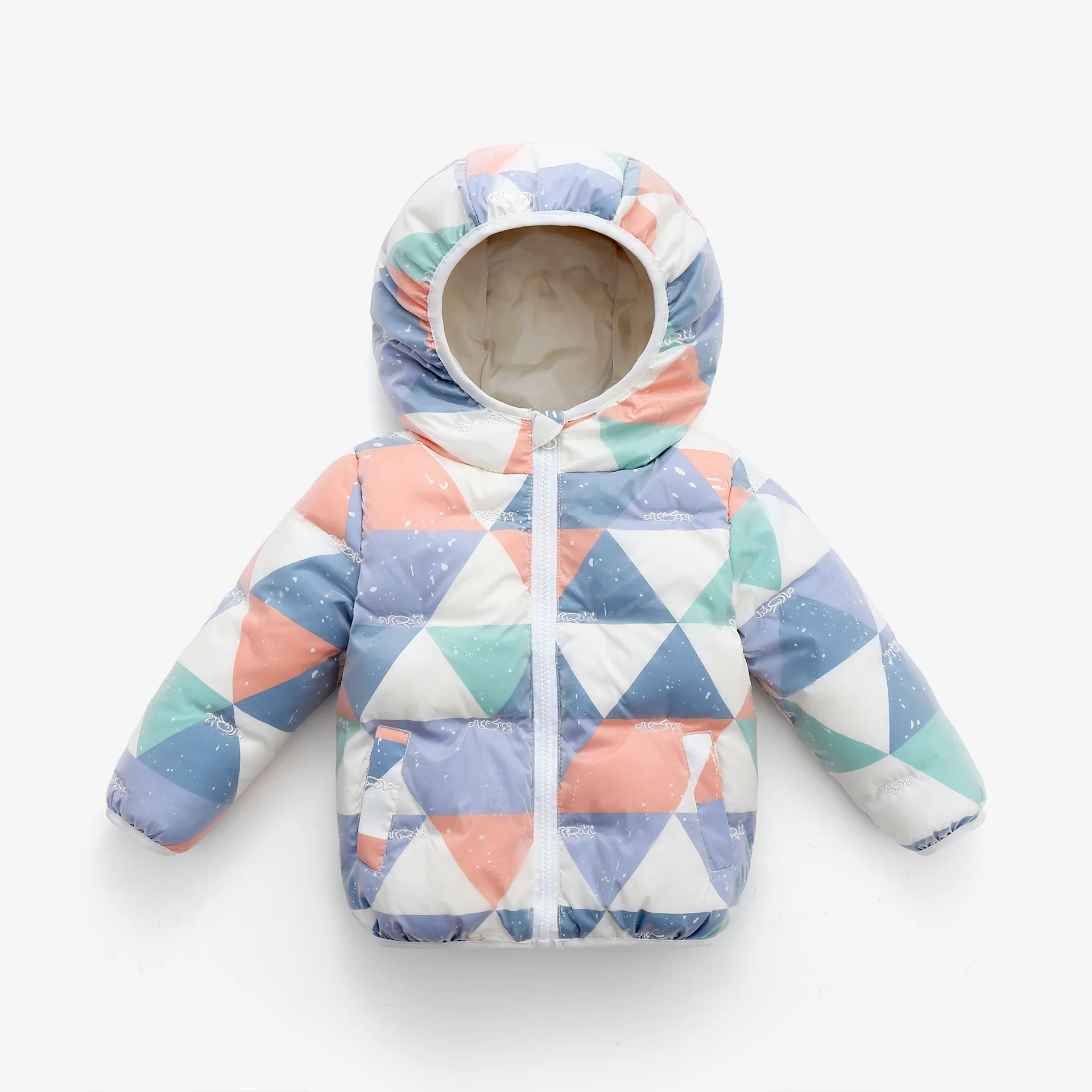 Детский пуховик с капюшоном на белом утином пуху TZ825|Пальто и парки| |