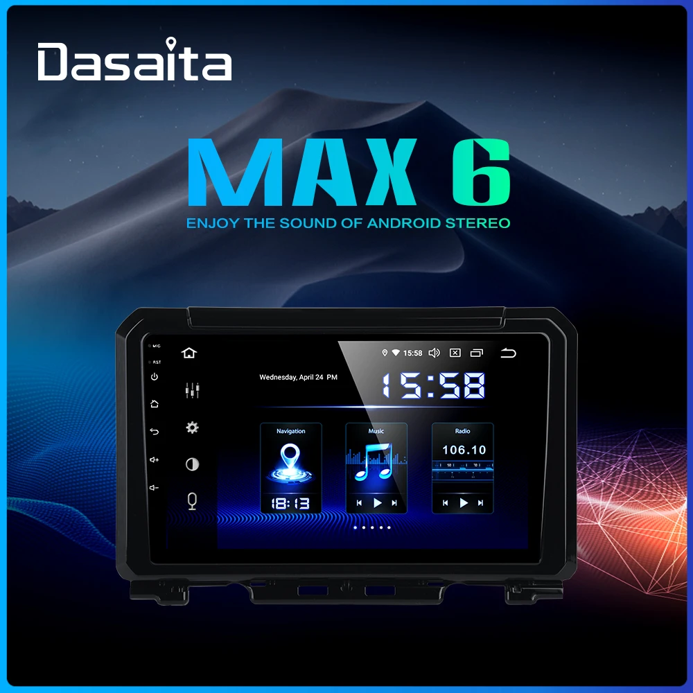 Dasaita DSP " ips сенсорный экран Android 9,0 автомобильный радиоприемник для Suzuki Jimny gps навигатор HDMI Автомобильная стерео мультимедийная система