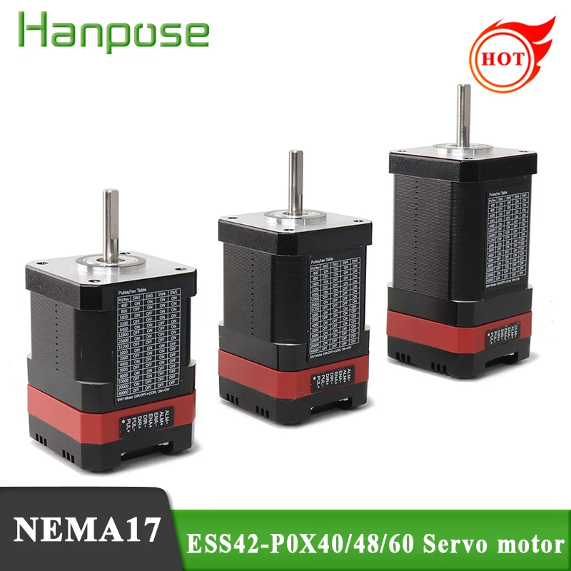 Servo Motor Deslizante Integrado do Laço Fechado de 40 mm com Motorista 0.72nm 2.0a Servo-motor Deslizante & Híbrido da Movimentação Nema17 Ess42-p2x60 mm Motor de passo