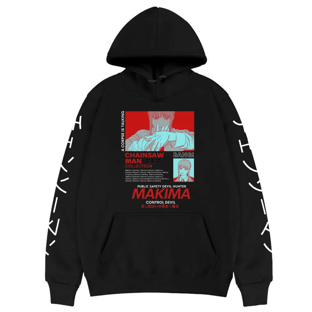 

Anime Chainsaw Man Print Hoodies Men Women Fashion Oversized Sweatshirts Casual Sports Harajuku Tracksuits Unisex Clothing