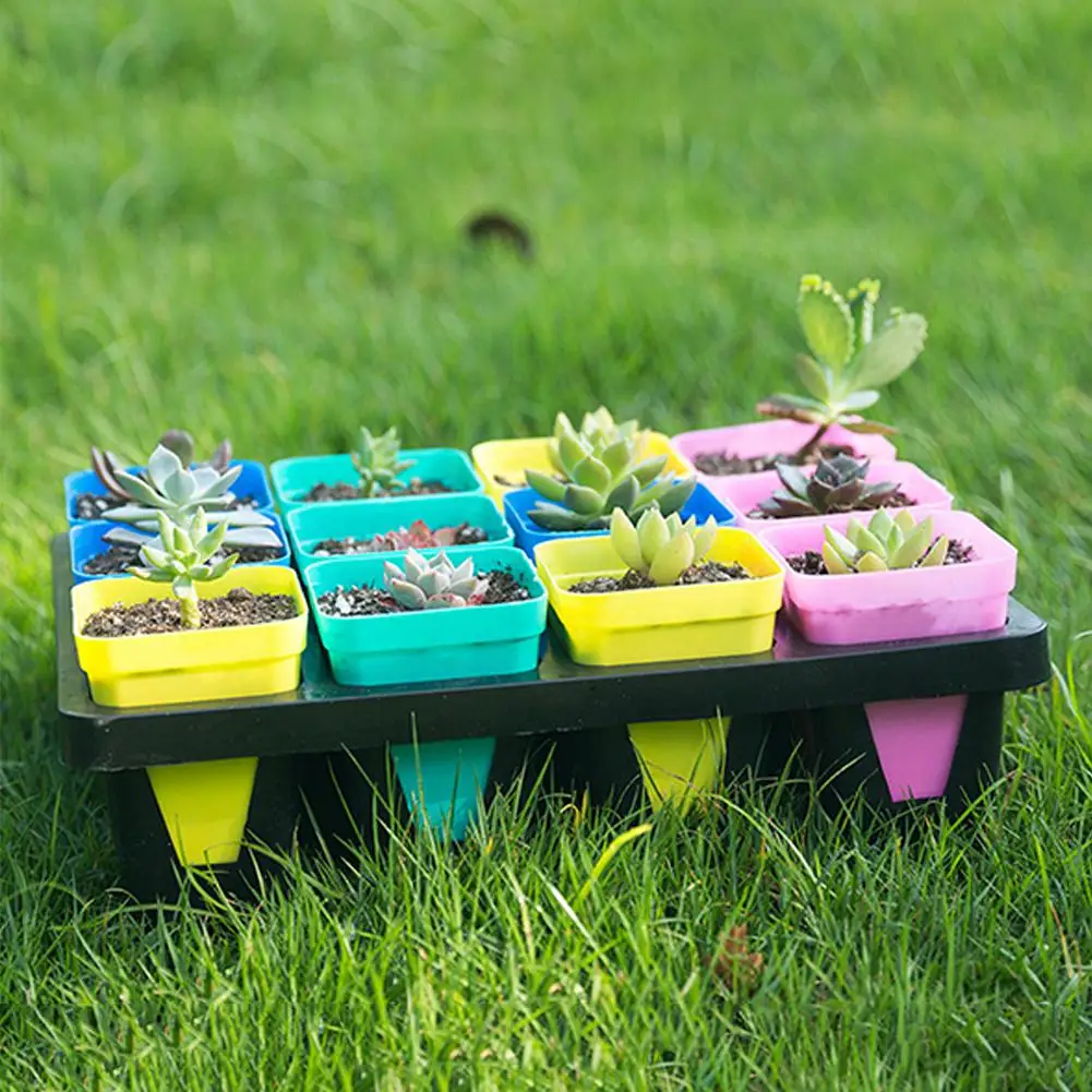 Стильные однотонные горшки для растений настольный горшок на балконе украшение