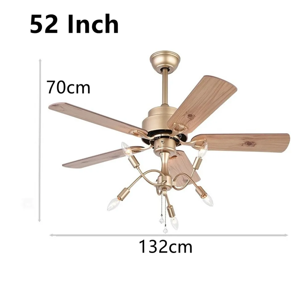 Потолочный вентилятор с подсветкой 45 дюймов бесшумный потолочный светильник