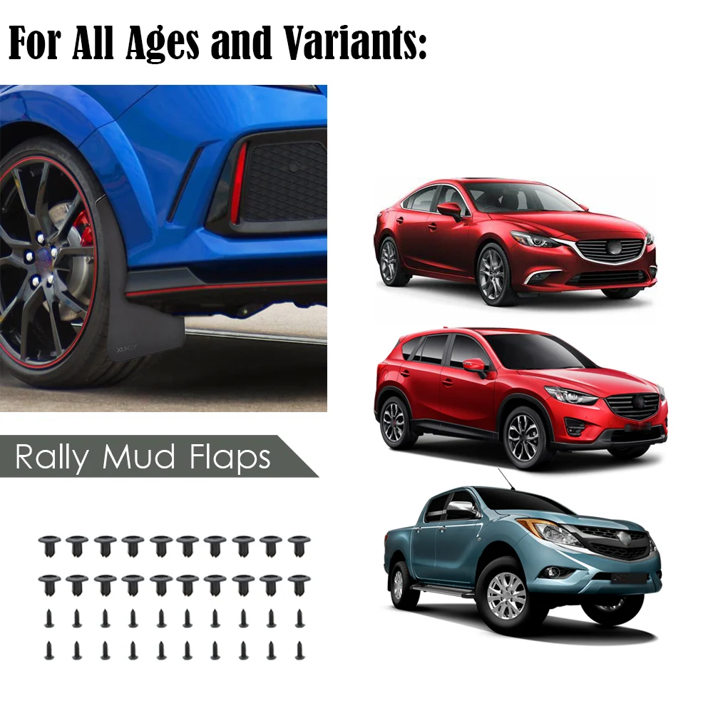 Брызговики Rally для Mazda брызговики Bongo Familia Van Wagon Peugeot 108 206 207 208 301 307 308 GTI|Грязезащита|