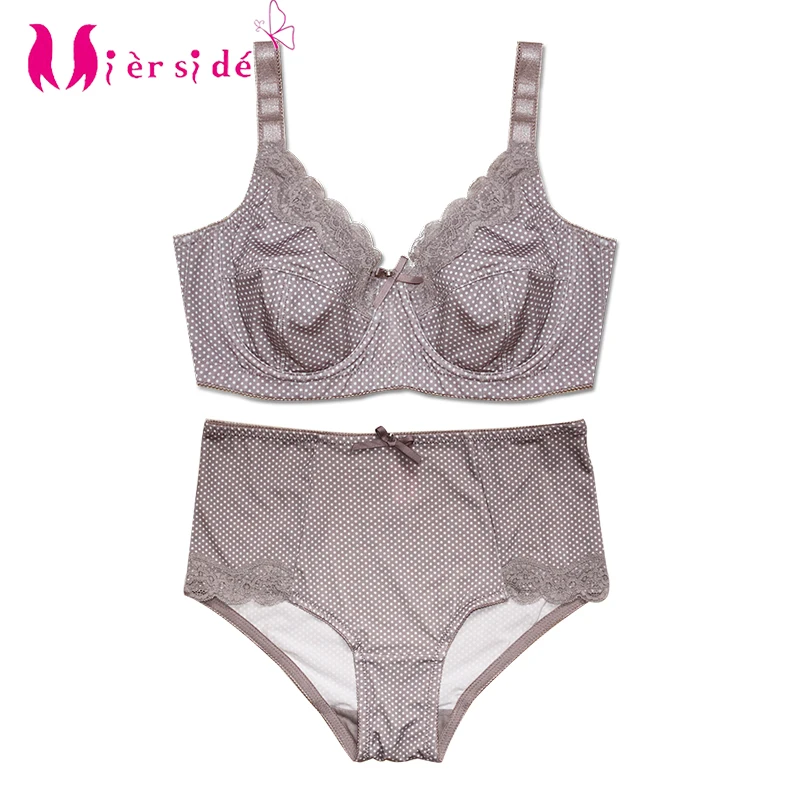 Mierside D0295 хит продаж Модный комплект бюстгальтера размера плюс без подкладки