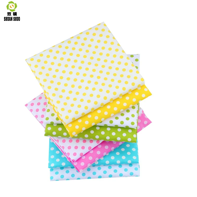 Shuanshuo новая точка Серия саржевая хлопчатобумажная ткань Лоскутная Ткань DIY шитье