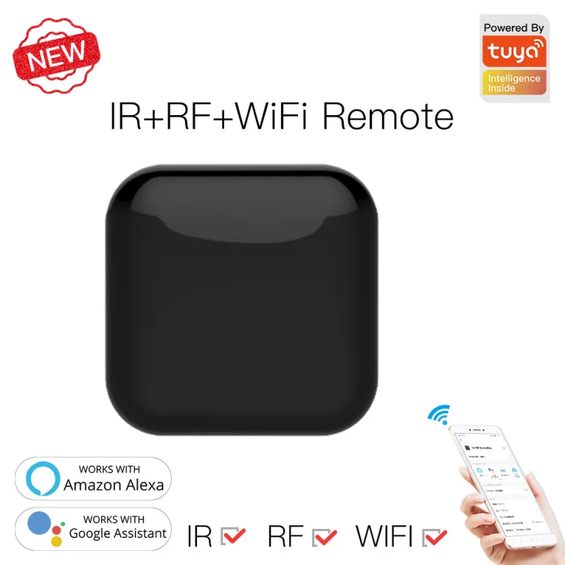 

Tuya WiFi RF+IR Universal Remote Controller RF Appliances Smart Life App Voice Remote Control Work With Alexa Google Smart Home