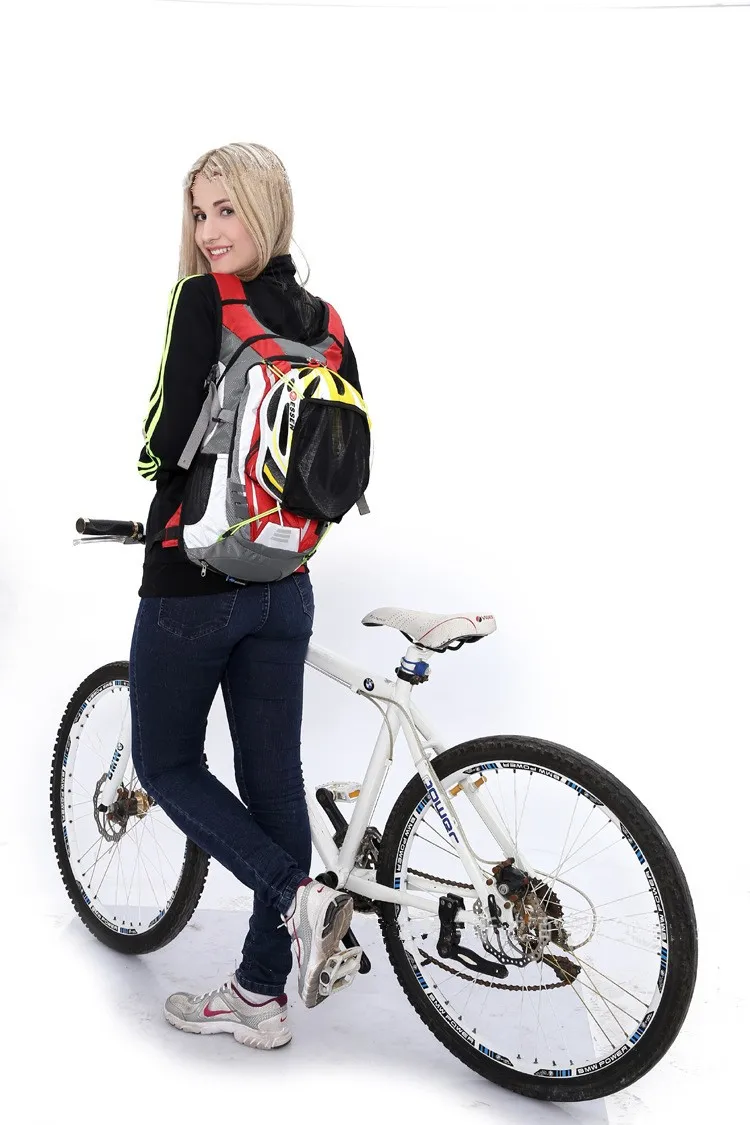 Рюкзак для верховой езды MTB для активного отдыха 18L дышащий рюкзак для верховой езды для езды на велосипеде сумка для велоспорта+ сумка для воды