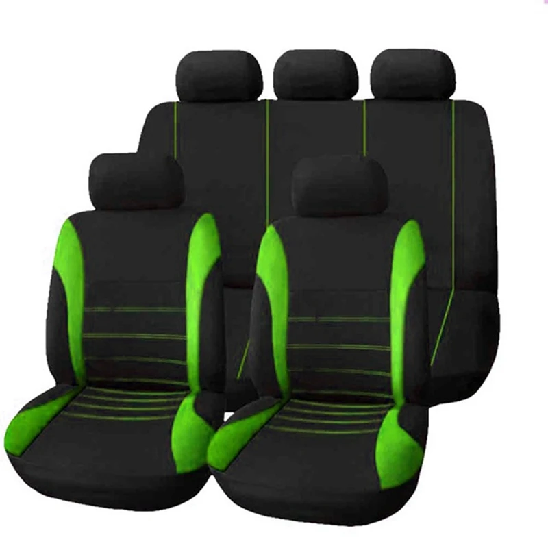 

9Pcs Full Set Universal Car Seat Covers Auto Protect Covers Automotive Seat Covers Car Styling Interior Accessories