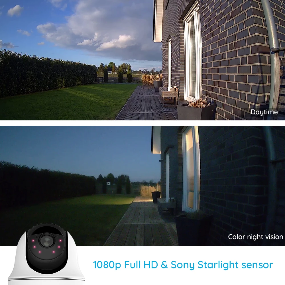 Уличная аккумуляторная камера Reolink Argus PT 1080p Full HD поддержка Wi-Fi с функцией поворота