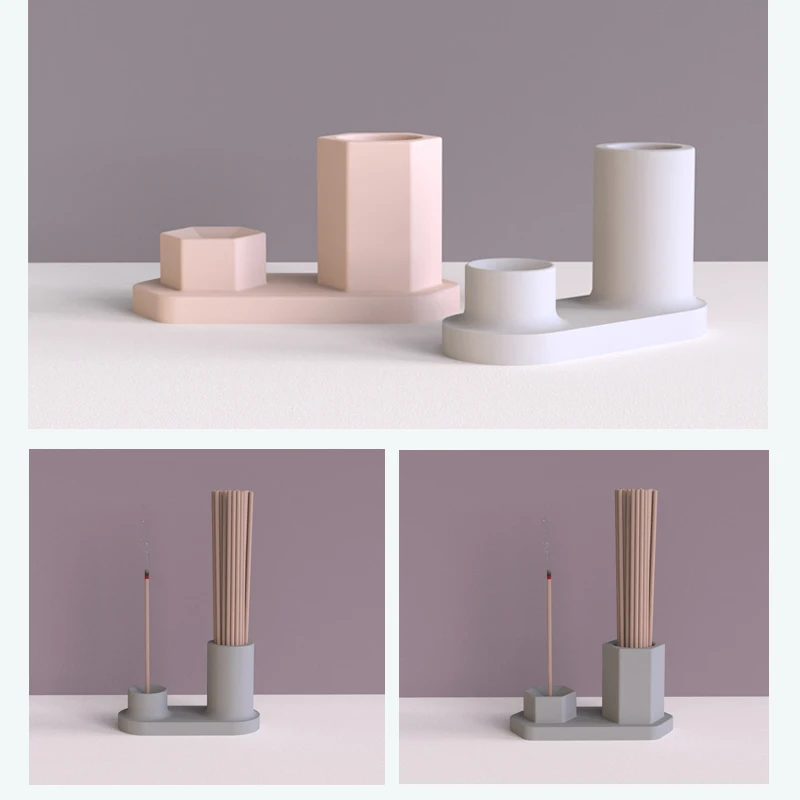

Cement Aroma inserts Silicone Mold DIY Concrete Handicraft Ornaments Aromatherapy Tray Storage Silicon Molds