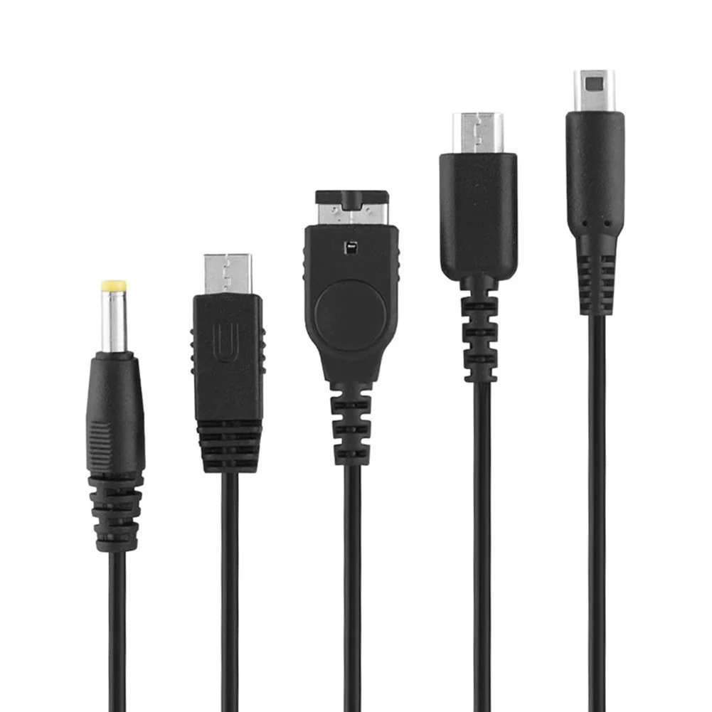Зарядный USB-кабель 5 в 1 для Nintendo Wii U 3DS 2DS NDSL GBA SP DSi PSP 1000 2000 3000 | Электроника