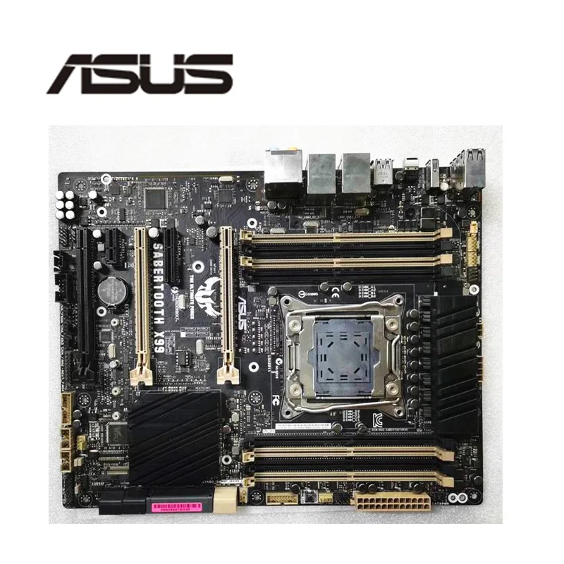 Для ASUS SABERTOOTH X99 оригинальный б/у Настольный X99M 2011 разъем LGA Core i7 LGA2011 V3 DDR3