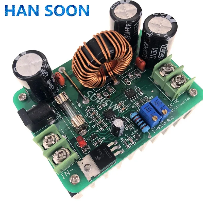 Преобразователь DC/DC повышающего напряжения 10-60В до 12-80В с регулятором напряжения 600Вт, автоматическим источником питания и регулируемым выходным напряжением.