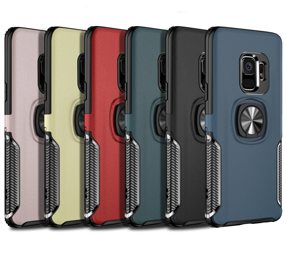 Чехол для телефона с магнитным кольцом Samsung Galaxy S8 S8plus S9 S9plus S10 S10plus S10E lite 5G мягкая