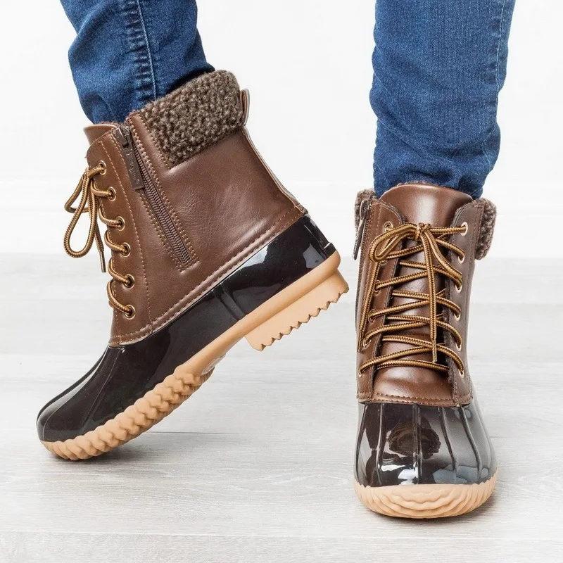 Adisputent зимние ботинки в байкерском стиле теплые на шнуровке ретро женские