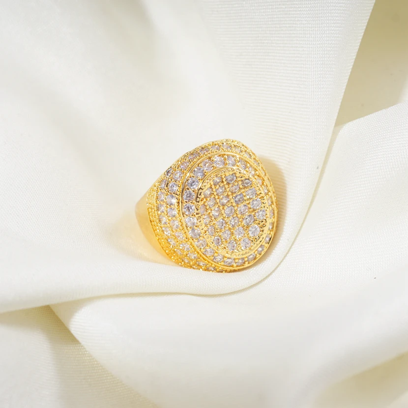 Женские большие кольца с золотым наполнителем модные стразы ювелирное изделие