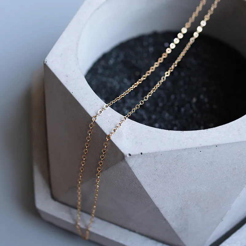 

NNAASS 925 Sterling Silver Version Fashion Classic Style Luxury Jewelry Natural Stone Chain Necklace Trend Accessories FSVn045