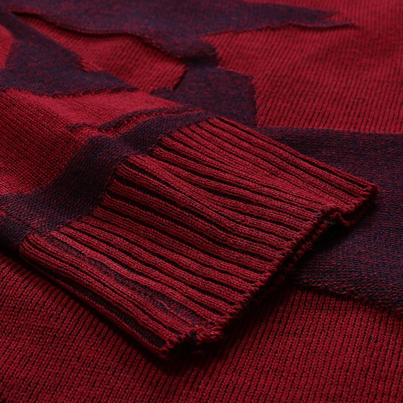 Осень/Зима 2020 камуфляжный свитер с круглым вырезом и контрастными цветами