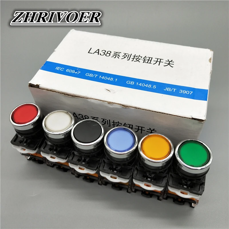 ВКЛ-ВЫКЛ мгновенный Мгновенный кнопочный переключатель 22 мм 4 винтов круговой