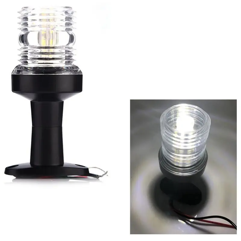 Морская Лодка Яхта кормовой якорь Led навигация Круглый 360 белый яркий