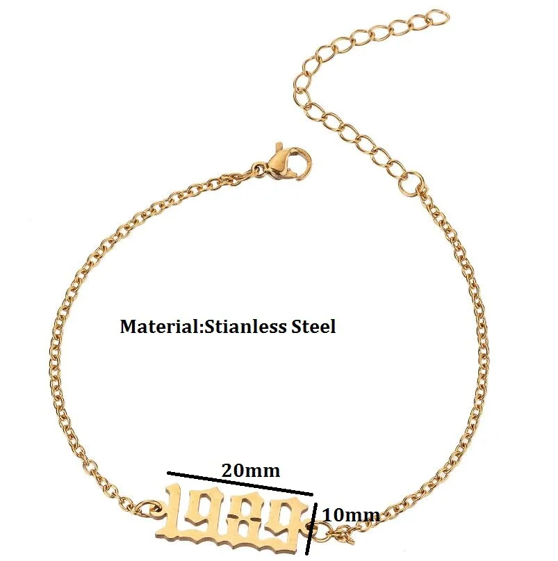 Модные браслеты из нержавеющей стали в японском и корейском стиле с цифрами