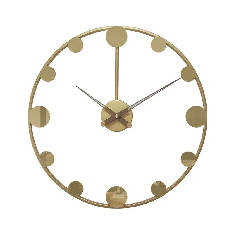 

Gold Large Wall Clock Modern Nordic Wall Watches Metal Silent Clocks Home Kitchen Living Room Decoration American Creative Gift