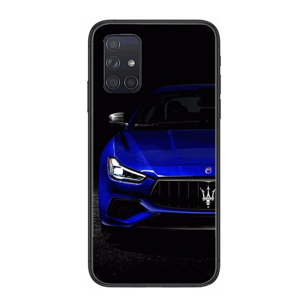 

Italy Supercar Maserati Famous car Phone Case Hull For Samsung Galaxy A 50 51 20 71 70 40 30 10 E 4G 5G S Black Shell Art C