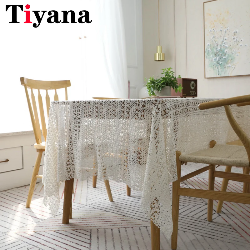 Чехол для стола Tiyana вязаный крючком мантель обеденного чехол пианино Свадебный
