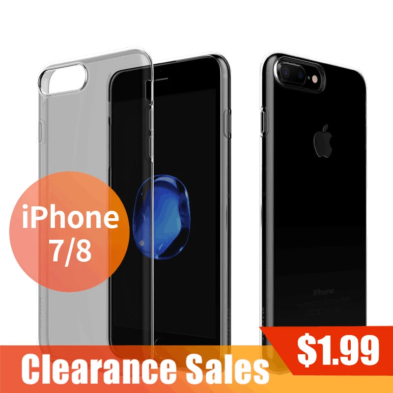 ТПУ силиконовый чехол для iPhone 7 8 RCOK ультра тонкий прозрачный |
