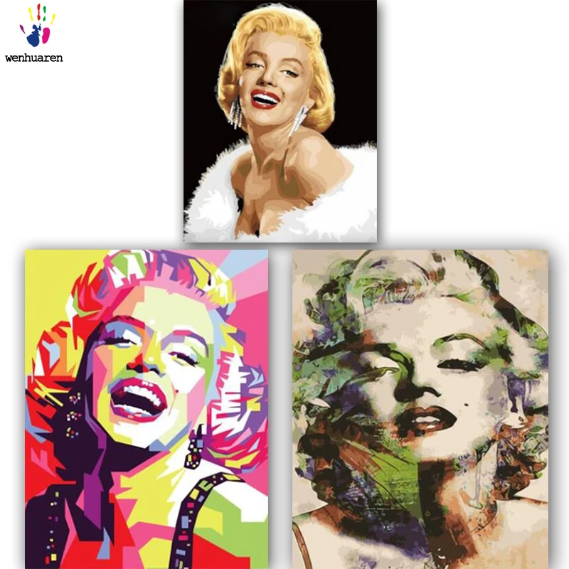 DIY картинки для раскраски по номерам с цветами женщина родинкой на лице картина