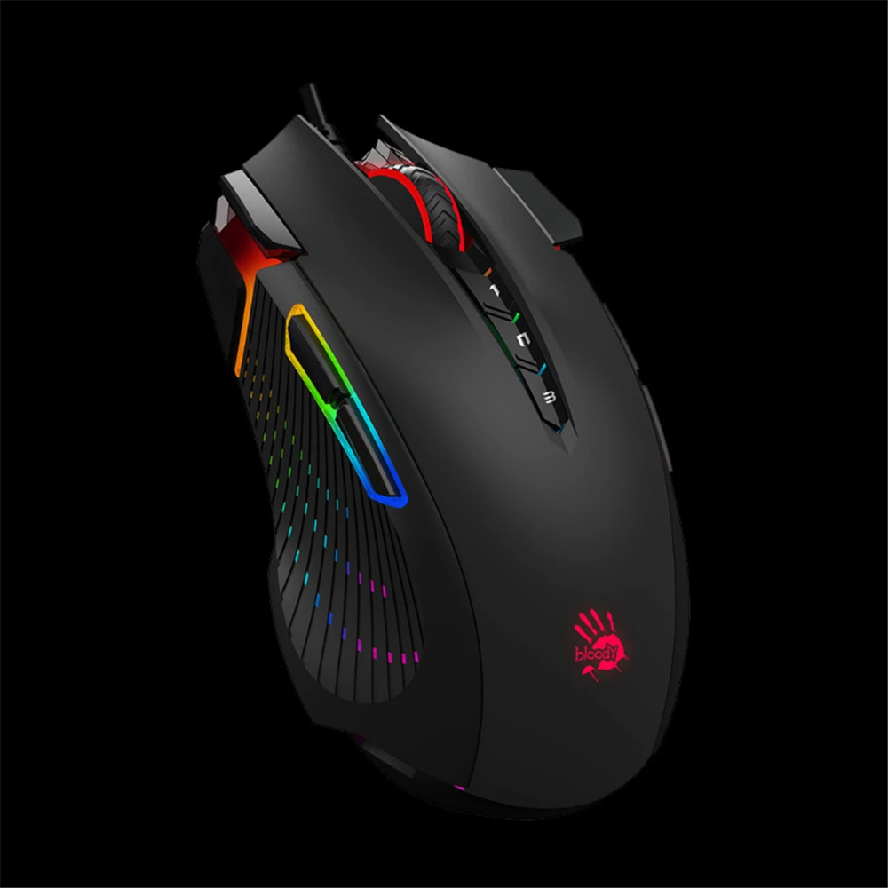 Проводная оптическая игровая мышь с подсветкой 7 кнопок для A4TECH J90 USB 5000 ИПЦ версия