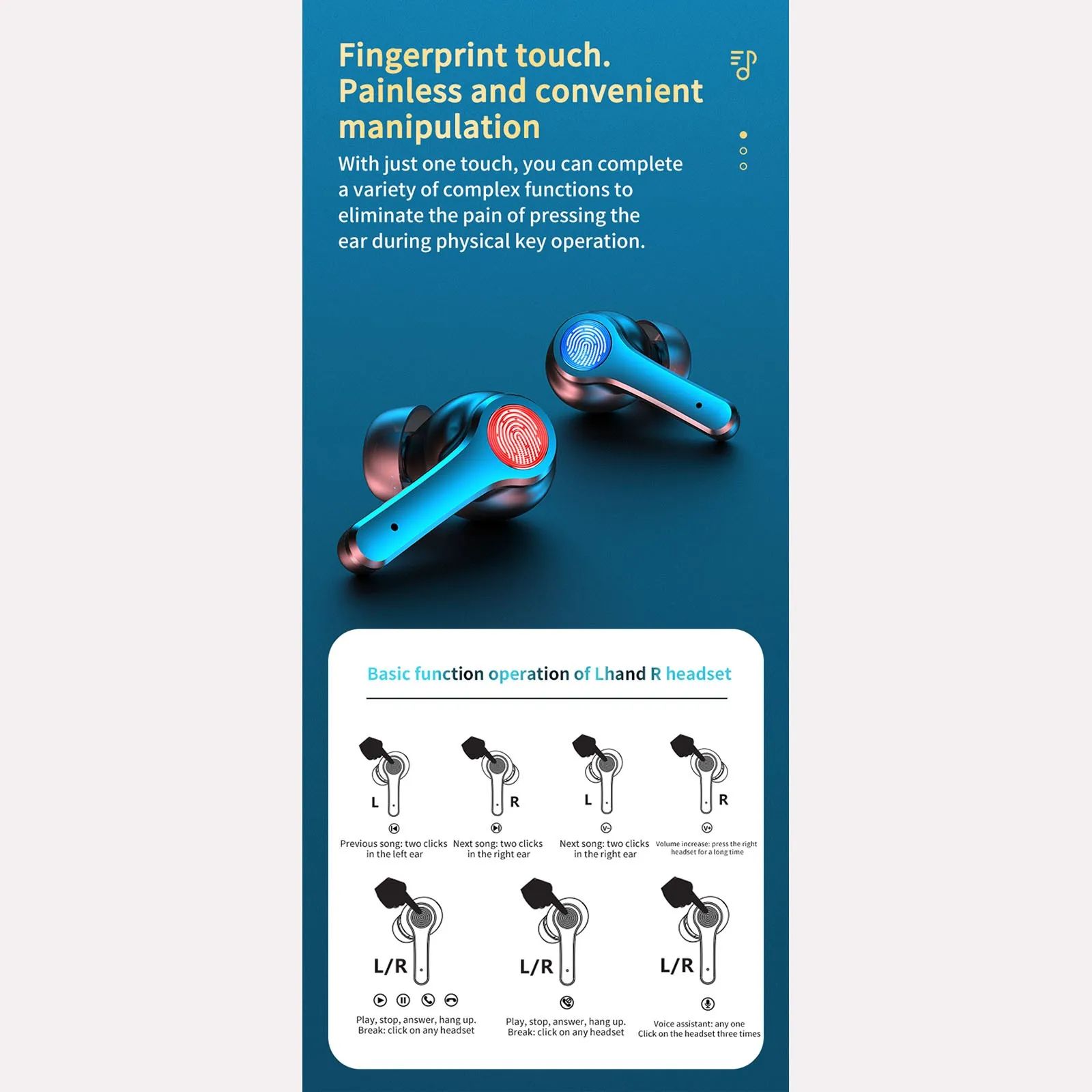 

Bluetooth 5.0 Earbuds For Samsung Android Wireless Headphones Waterproof Noise Cancelling Headsets Earphone Charging Case#g3