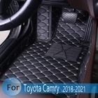 Автомобильные коврики для Toyota Camry 8th XV70 2020 2019 2018 автомобильные коврики аксессуары кожаные коврики Стайлинг пользовательский водонепроницаемый коврик