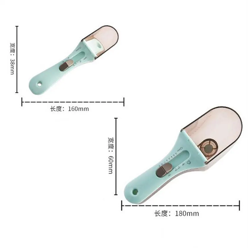 

2Pcs djustable Measuring Spoons And Cups With Magnetic Snaps Scale For Cooking 5ml to 30ml Adjustable Measuring Scoop Precise