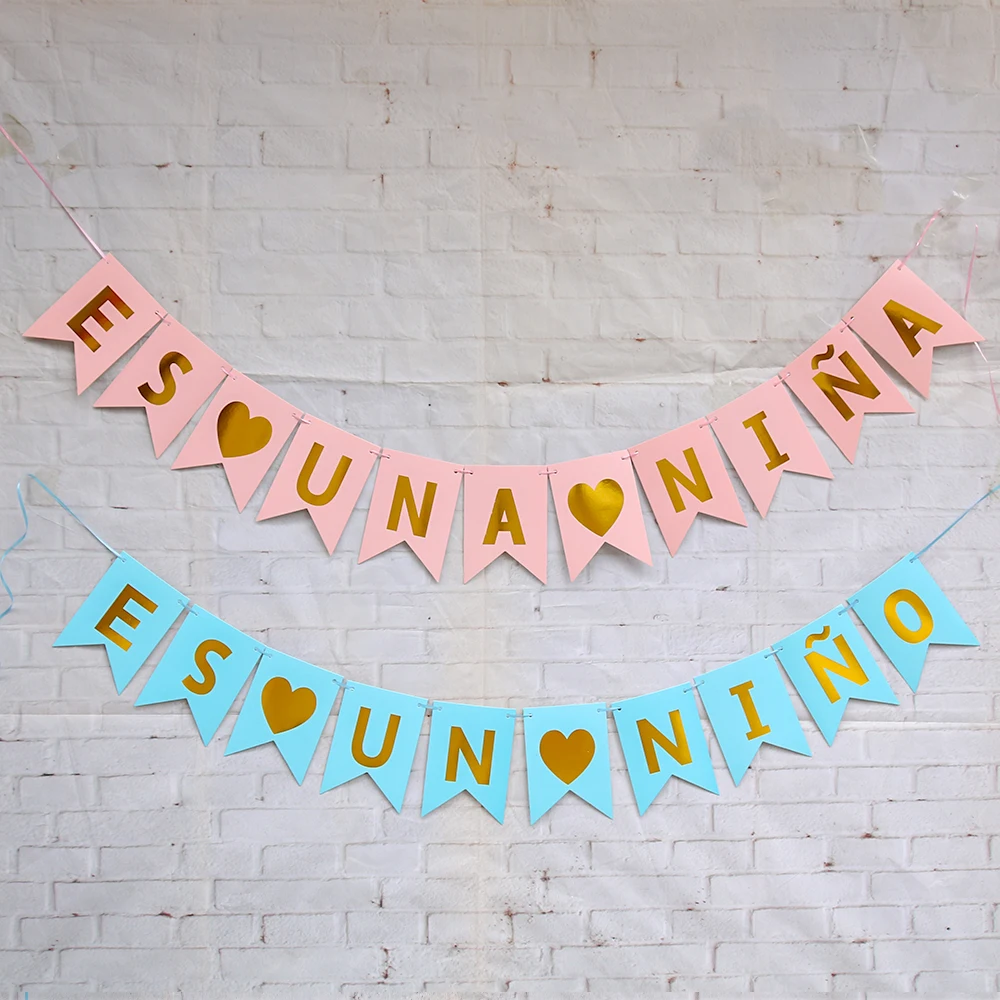 1 Набор баннеров для мальчиков и девочек на испанском языке это девочка/это