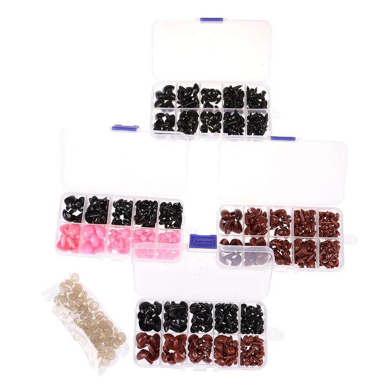 130 шт./кор. мини пластиковые безопасные носики треугольник для плюшевый мишка