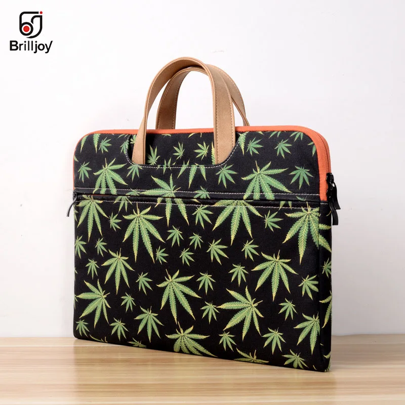 Brilljoy printing Style Laptop briefcase for women Apple computer bag liner package fashion laptop bag Unisex briefcase handbag