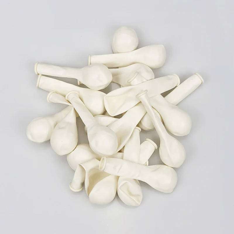 Macaron White 10 шт./лот, 12 дюймов, латексные разноцветные воздушные шары с днем рождения, украшения для вечеринки, детские игрушки, свадебные шары, товары для вечеринок - Цвет: Macaron White
