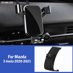 car mobile phone holder special gps gravity mounts stand navigation bracket for mazda 3 axela 2020 2021 car accessories free global shipping