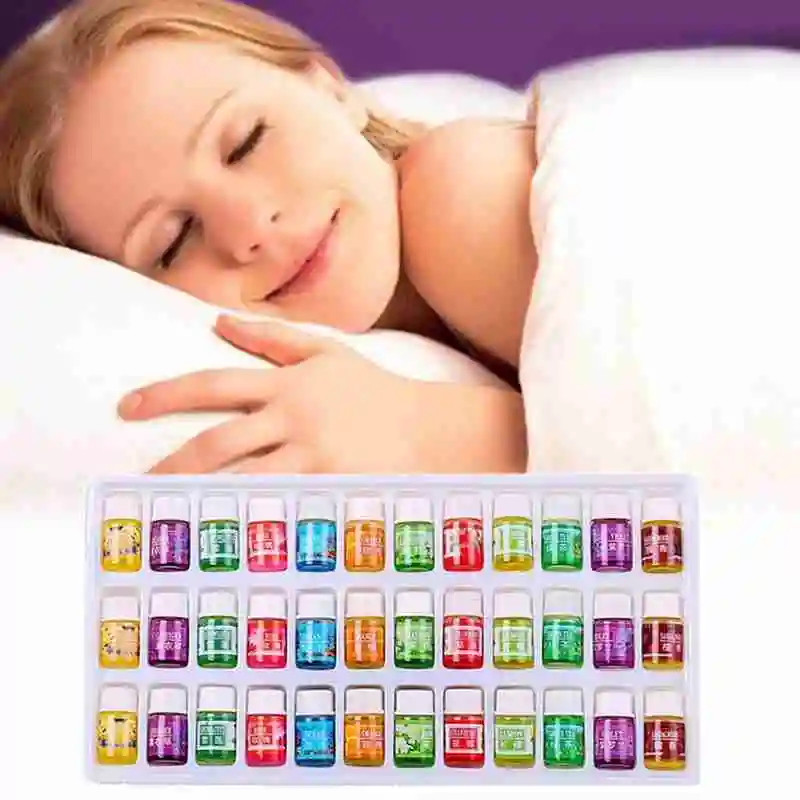 

Essential Oil Set 36 Bottles Aromatic Plant Water-Soluble Fragrance Oil Aromatherapy Diffusers Freshening Air Relieve Stress