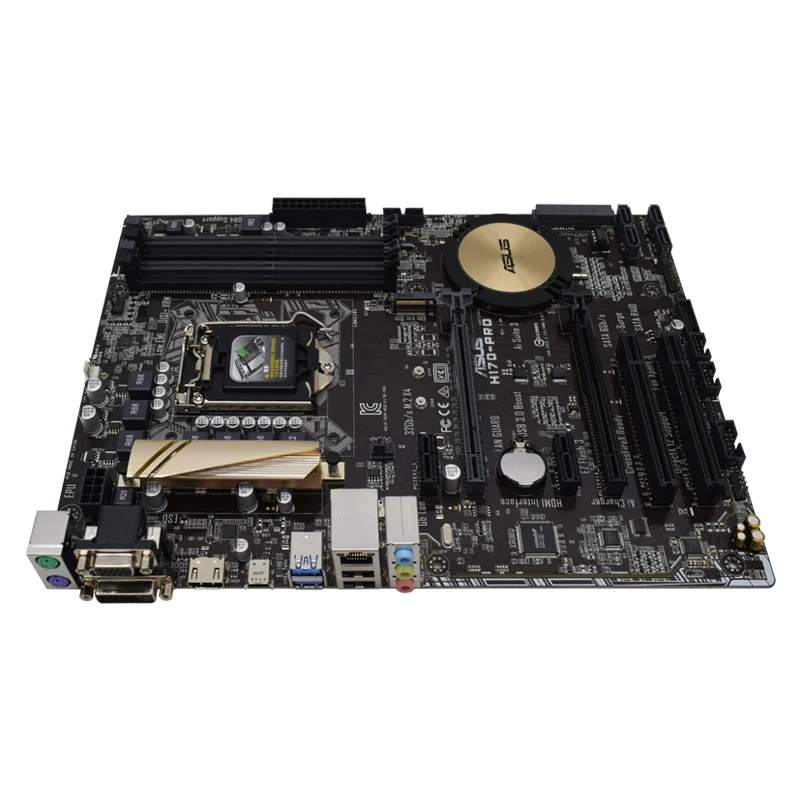 NEW ASUS H170-PRO Motherboard LGA1151 Intel H170 For Core i7i5i3 cpus Intel14nm PCI-E 3.0 USB 3.1 M.2 ATX | Компьютеры и офис