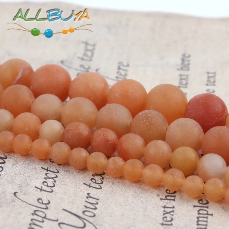 Натуральные камни матовые тусклые полированные бусины из нефрита авантюрин