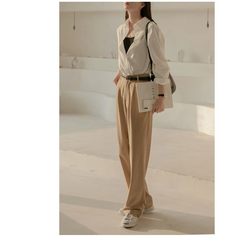 

Vertical Casual Pants 2021 New Women's Style Slim and Design Loose Pants
