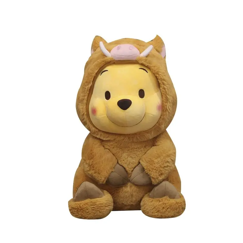 

Cute Winnie the pooh stuffed toy boar coat winnie the pooh sleeping pillow birthday gift to his girlfriend