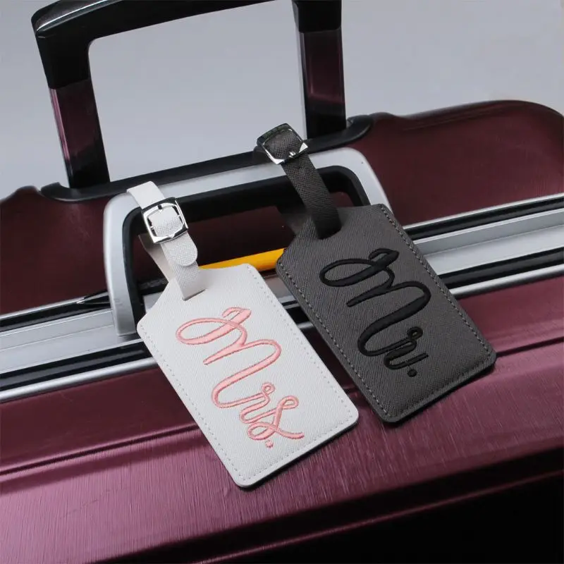

Mr Mrs Luggage Tag Travel Suitcase Tags Name Phone Address Label Identifier Wedding Bridal Gift