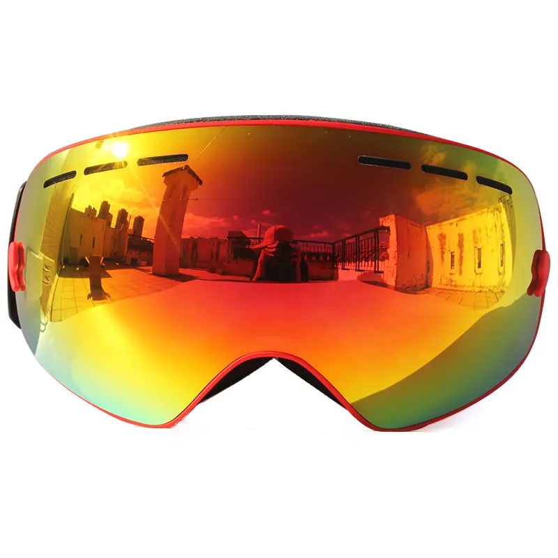 UV400 Анти туман двухслойные лыжные очки большие линзы Лыжная маска Лыжный спорт
