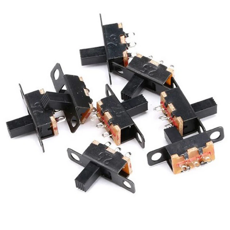 

10Pcs 0.5A 50V DC Toggle Switch 3PIN 1P2T Slide Switch