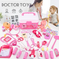 children pretend play doctor toys set simulation medical equipment stethoscope set children play storage box gift for child